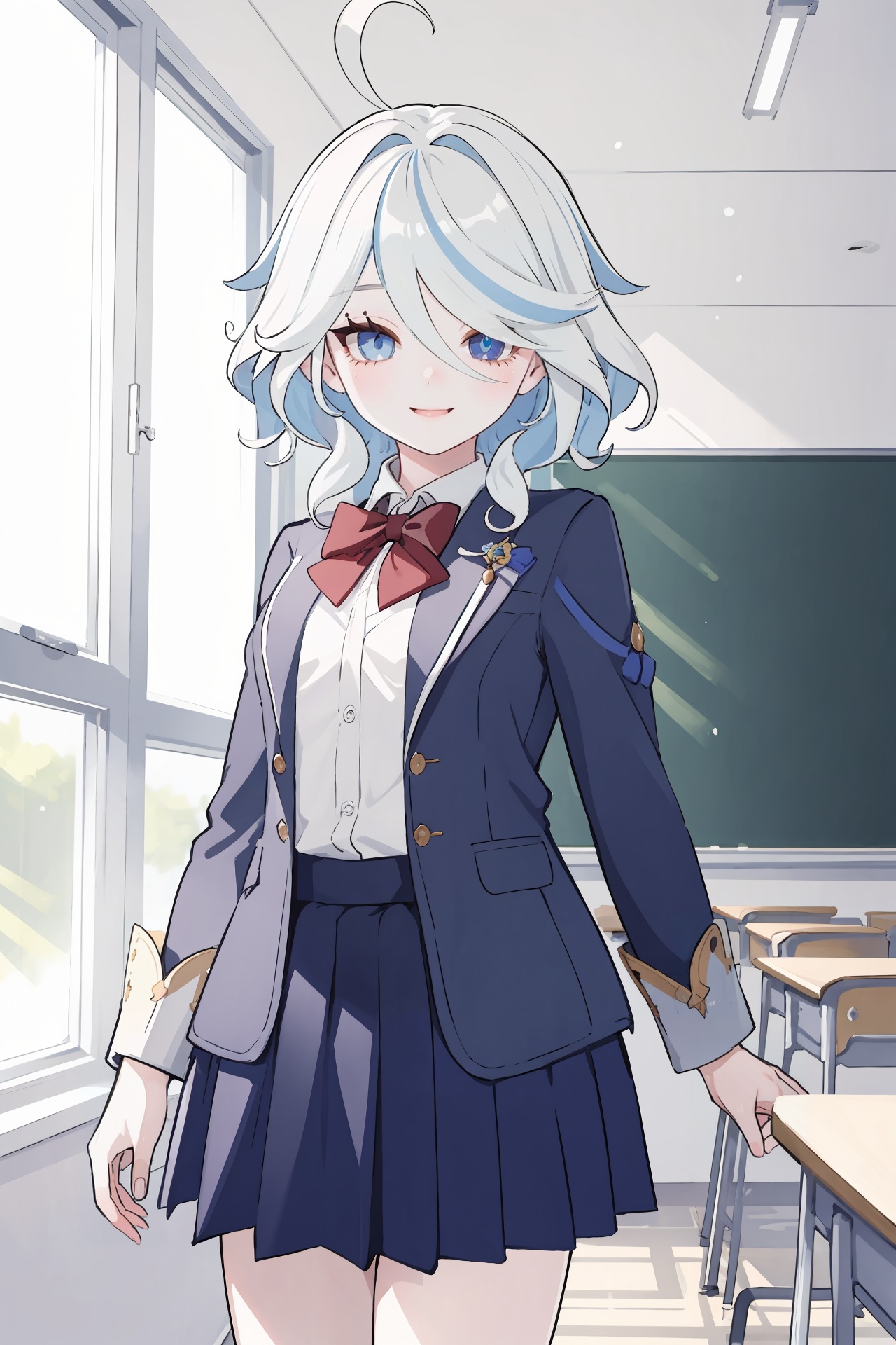 1girl,  furina \(genshin impact\),  heterochromia on Tensor.Art