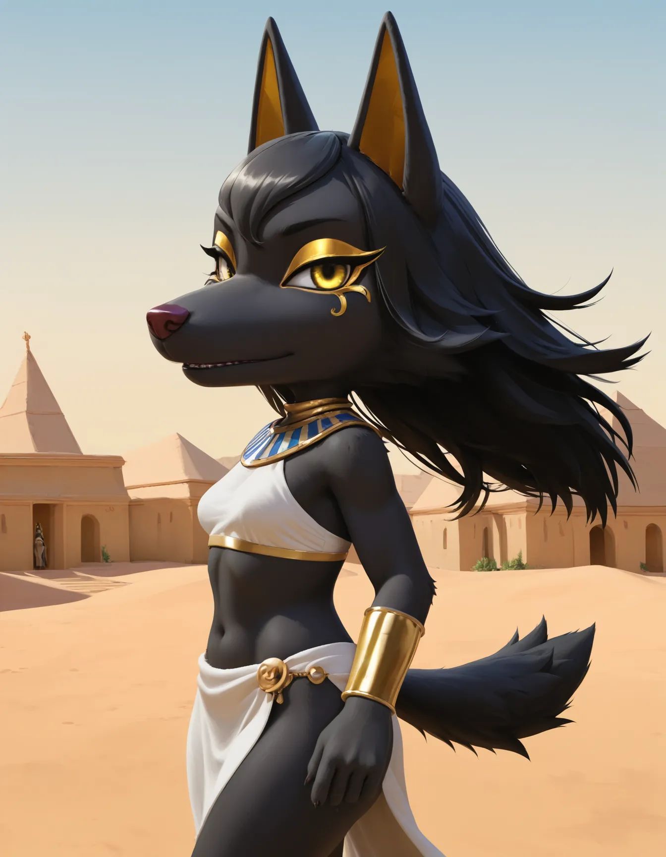whitneyc,  wolf,  yellow eyes on Tensor.Art