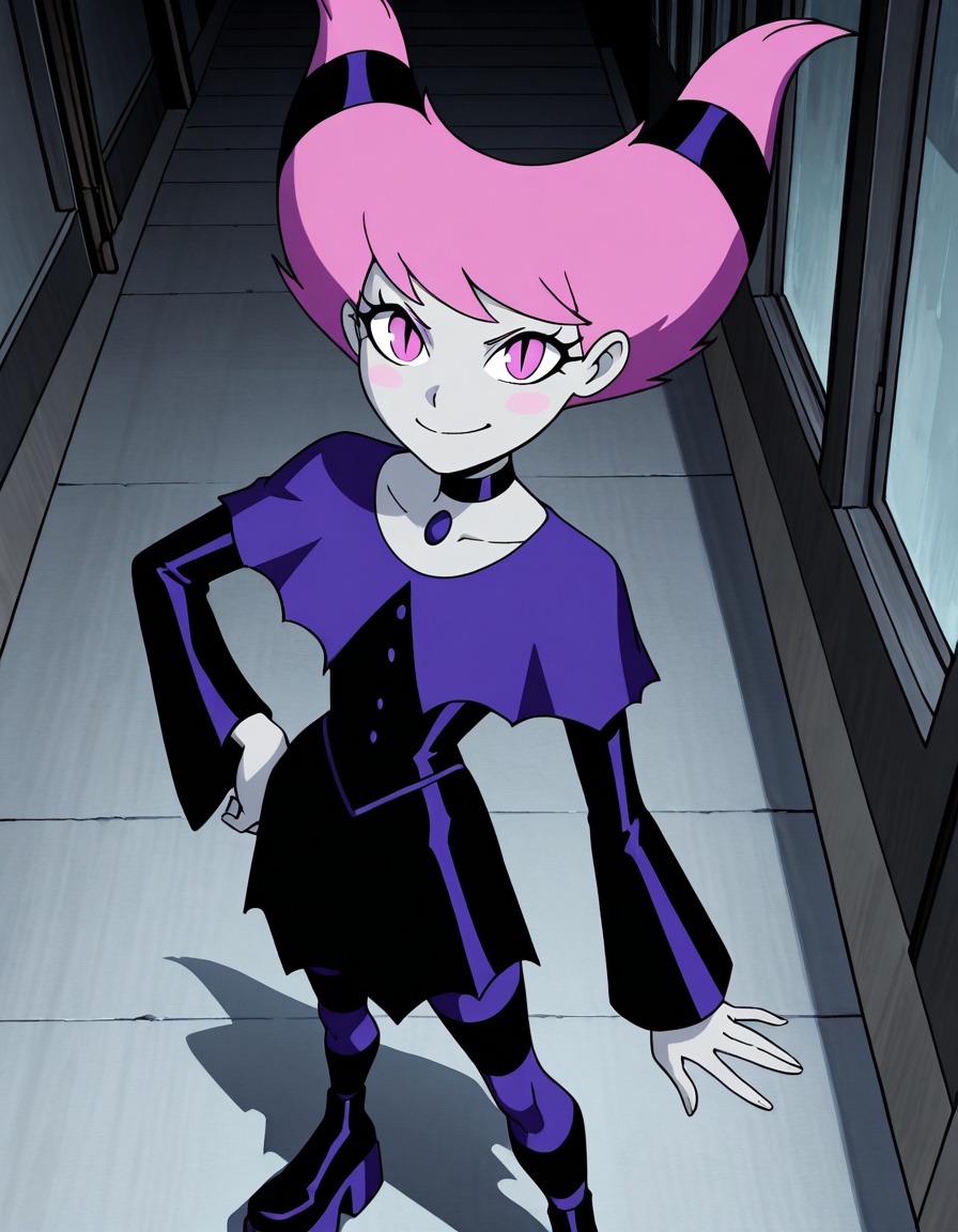 jinx,  1girl,  pink hair on Tensor.Art