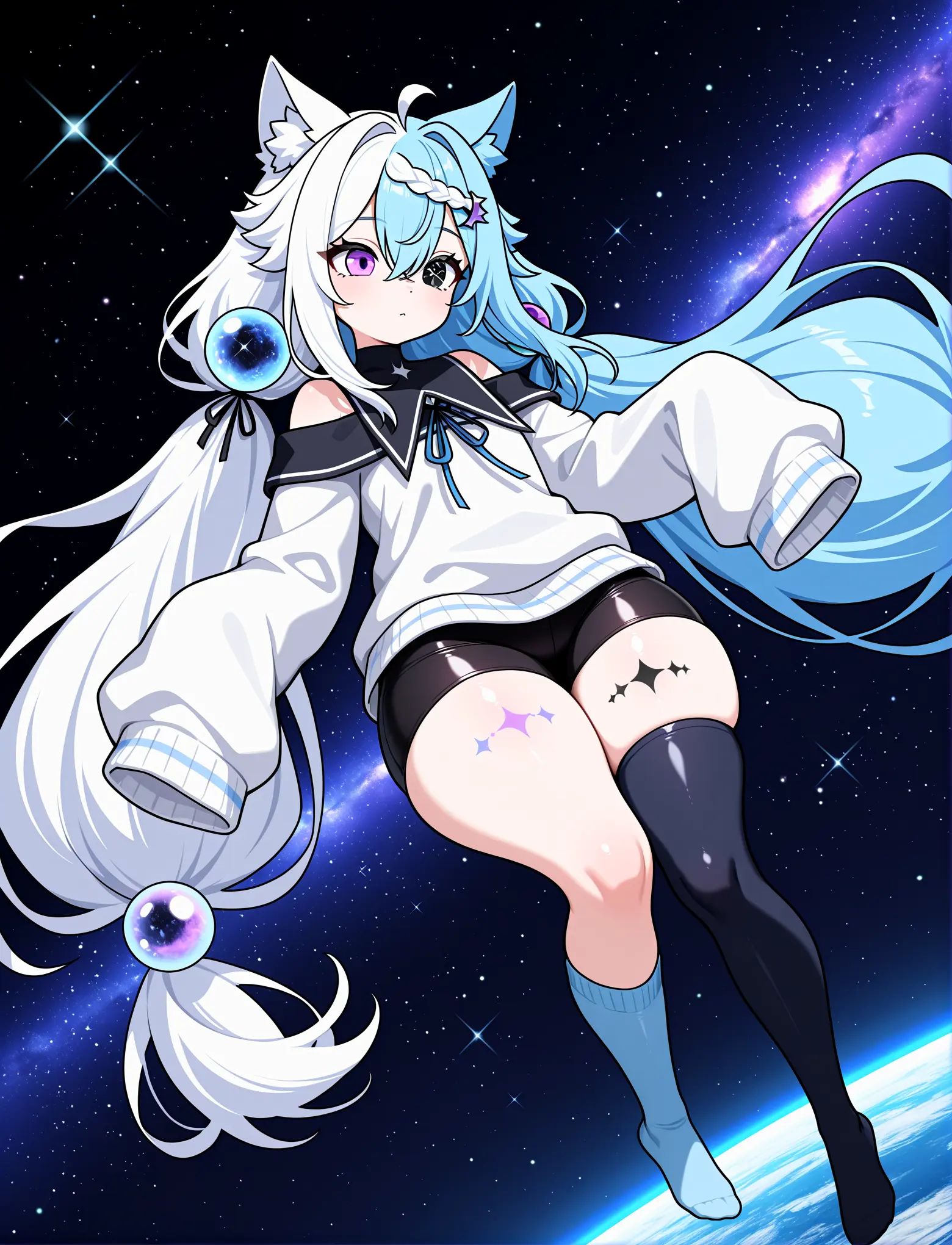 1girl,  solo,  space on Tensor.Art