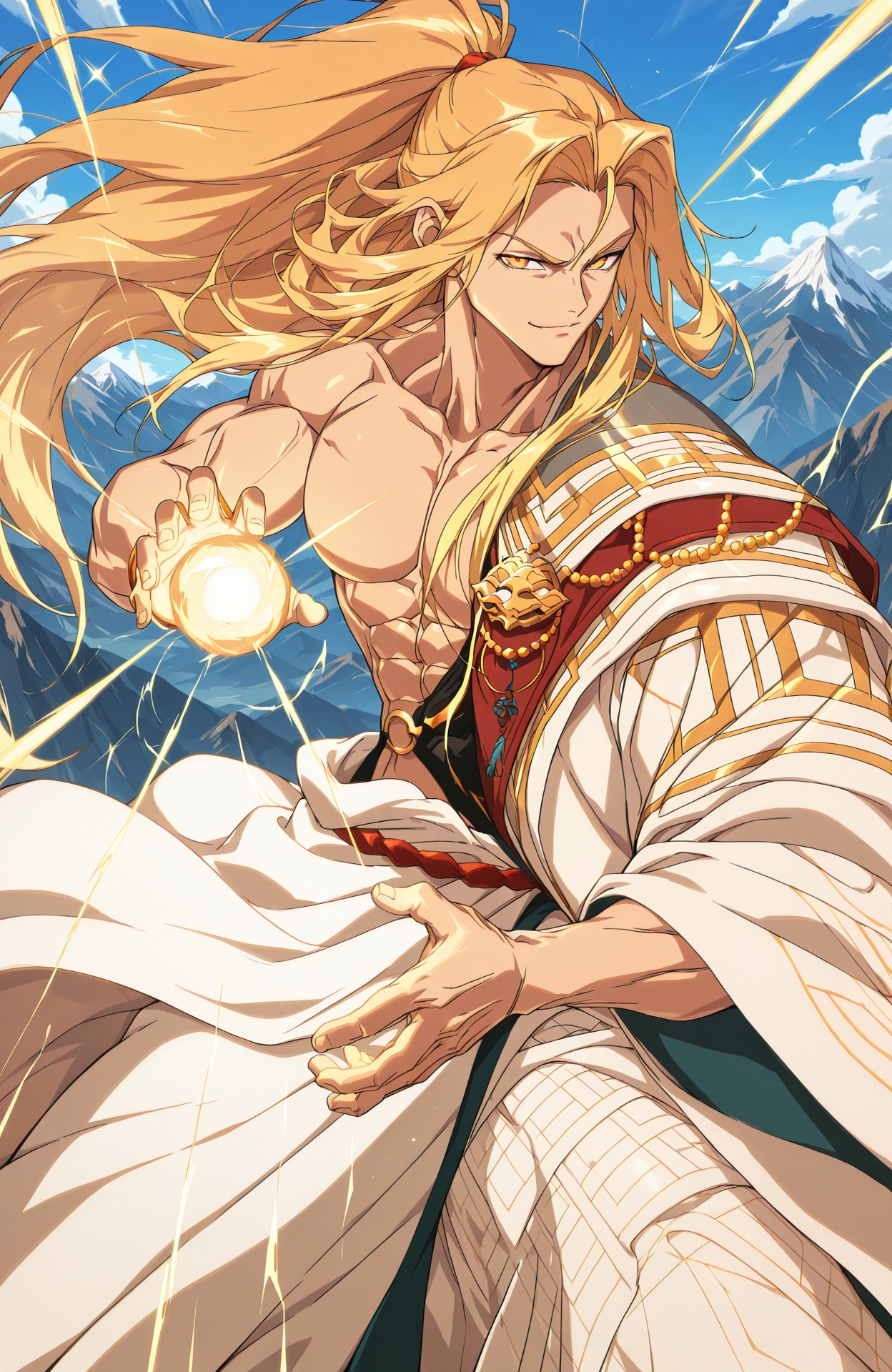 dfo_mnen3,  anime style,  toned male on Tensor.Art