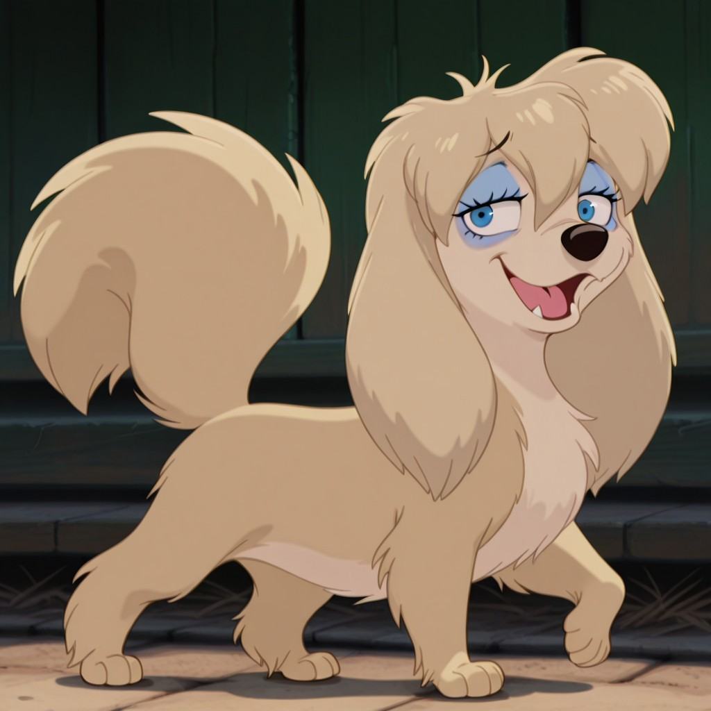 peg,  female,  dog on Tensor.Art