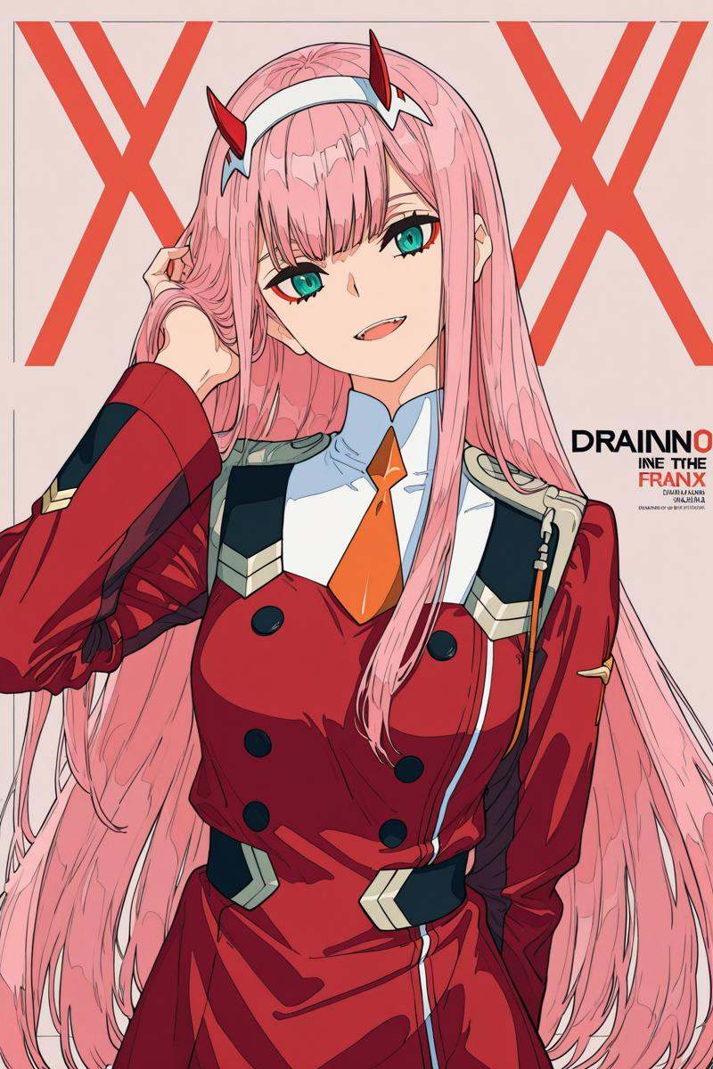 1girl,  zero two \(darling in the franxx\),  solo on Tensor.Art