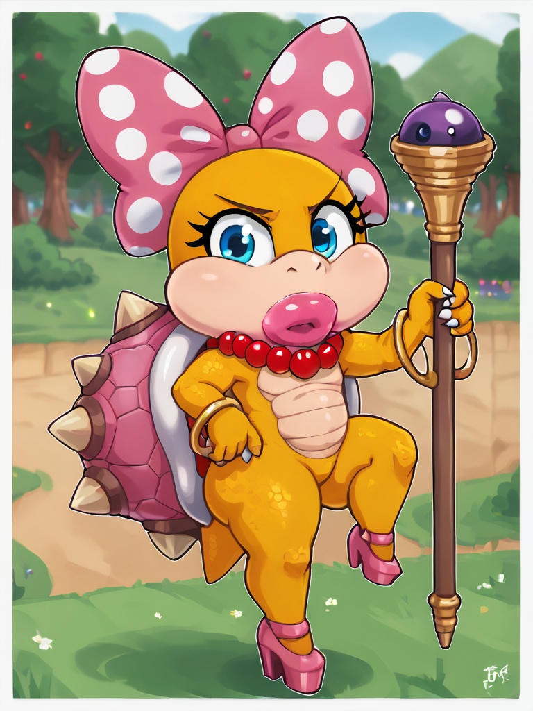 wendykoopa,  yellow skin,  pearl necklace on Tensor.Art