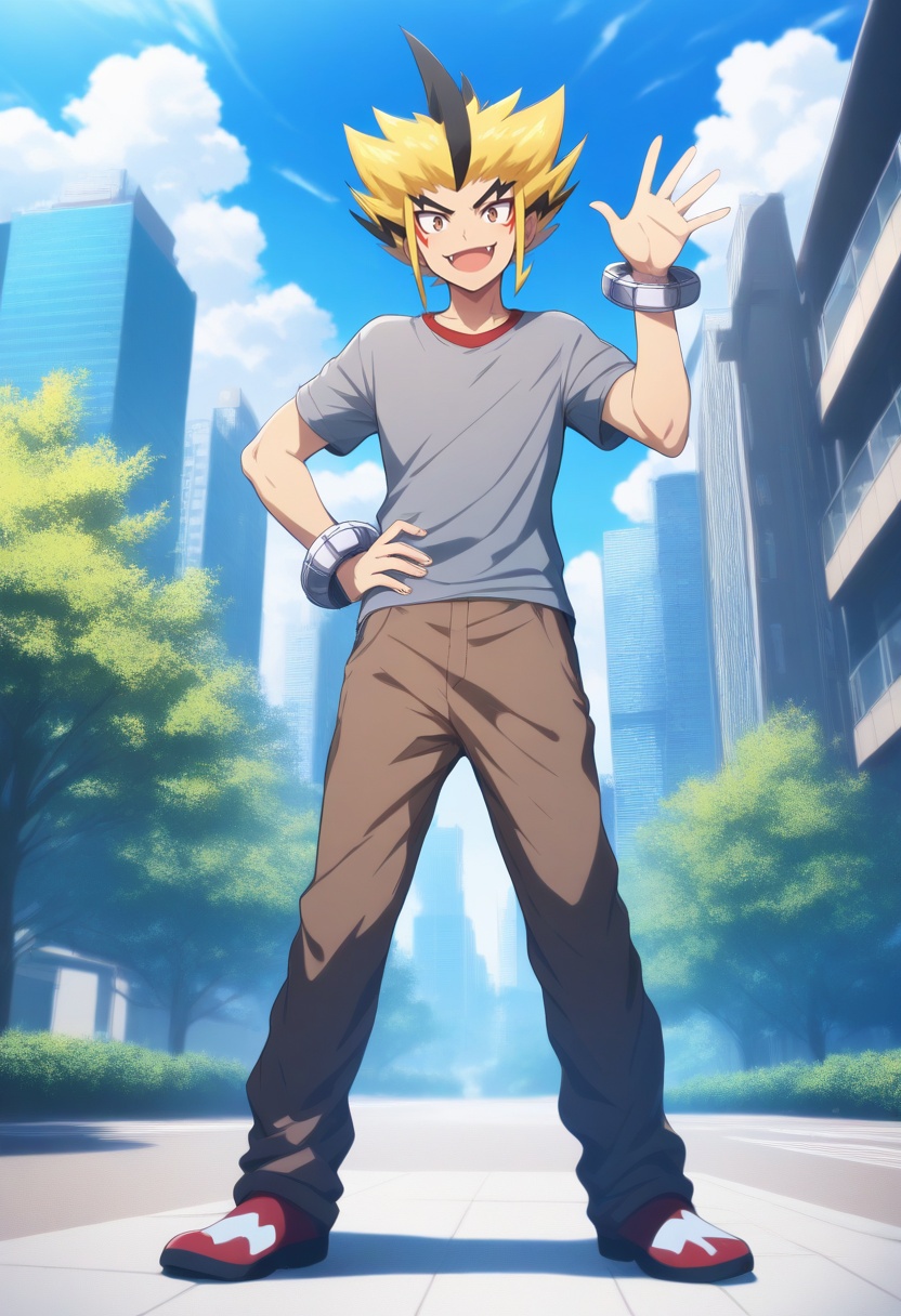 bolt fuchigami,  1boy,  male focus on Tensor.Art