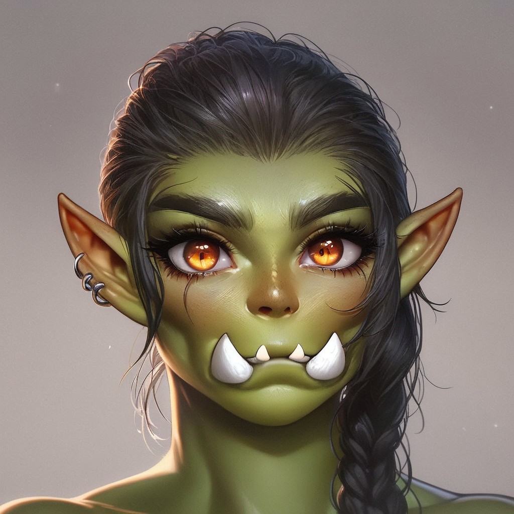orc monster with beautiful eyes,  eyesHD on Tensor.Art