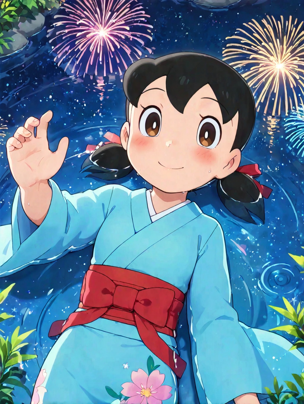 minamoto shizuka,  1girl,  japanese clothes on Tensor.Art