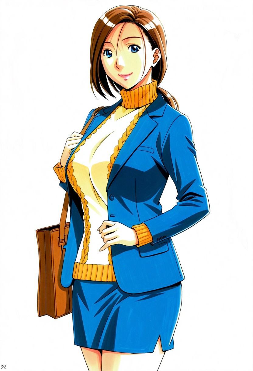 oontsu,  brown hair,  blue eyes on Tensor.Art