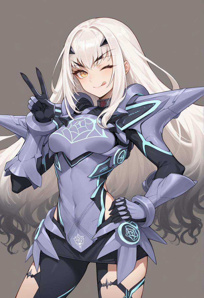 double v,  1girl,  solo on Tensor.Art