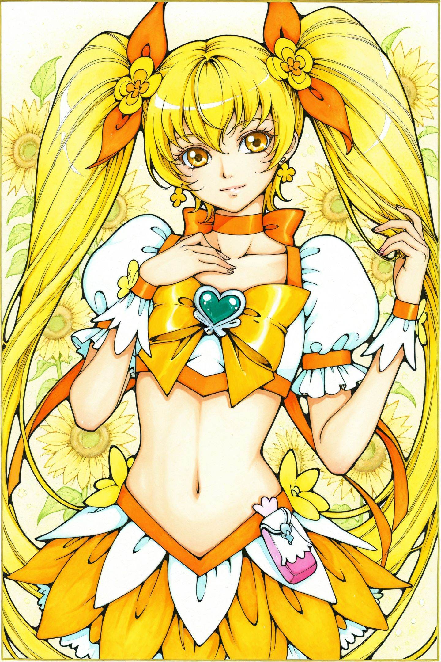 sacokabutan Style,  1girl,  cure sunshine on Tensor.Art