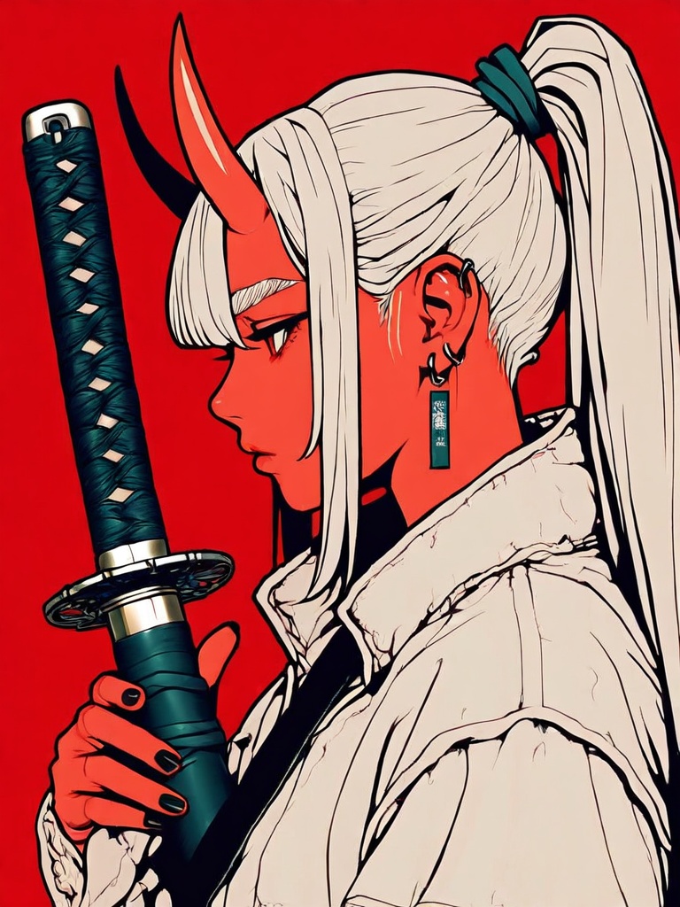 1girl,  weapon,  solo on Tensor.Art