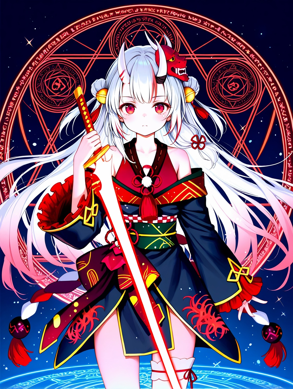 1girl,  solo,  nakiri ayame \(1st costume\) on Tensor.Art