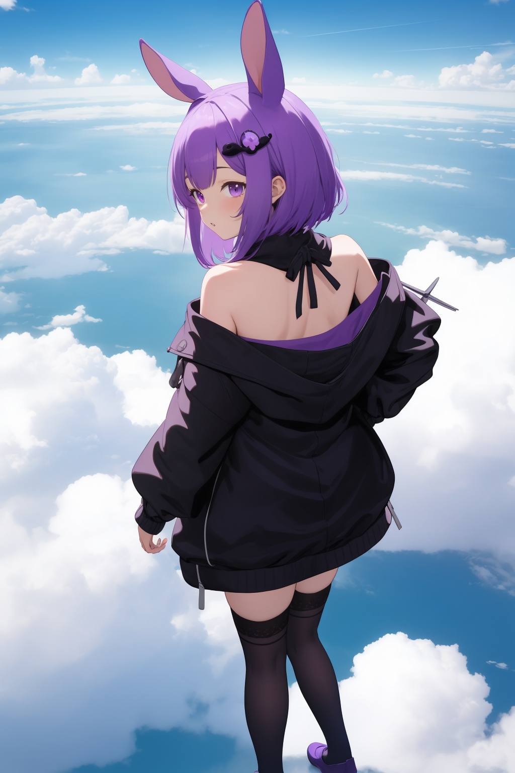 yuzuki yukari,  1girl,  aircraft on Tensor.Art