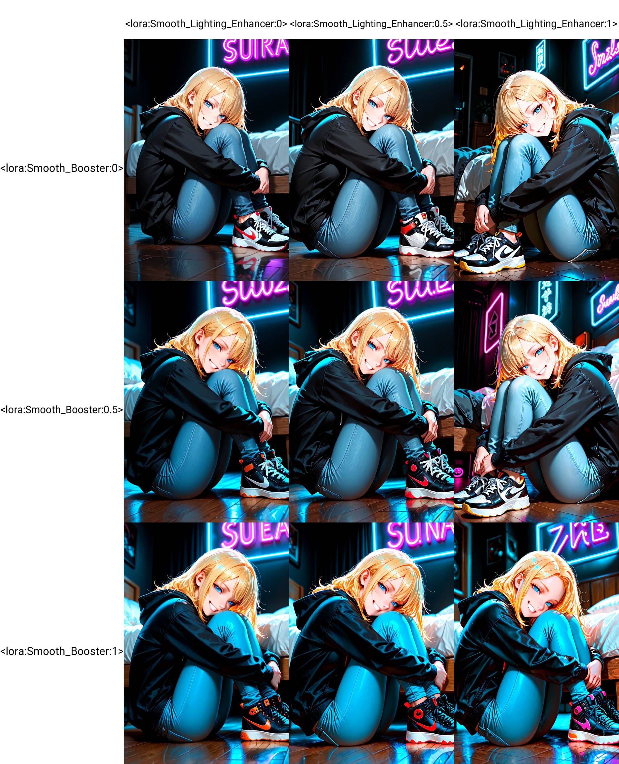 Smooth Quality,  1girl,  blonde hair on Tensor.Art