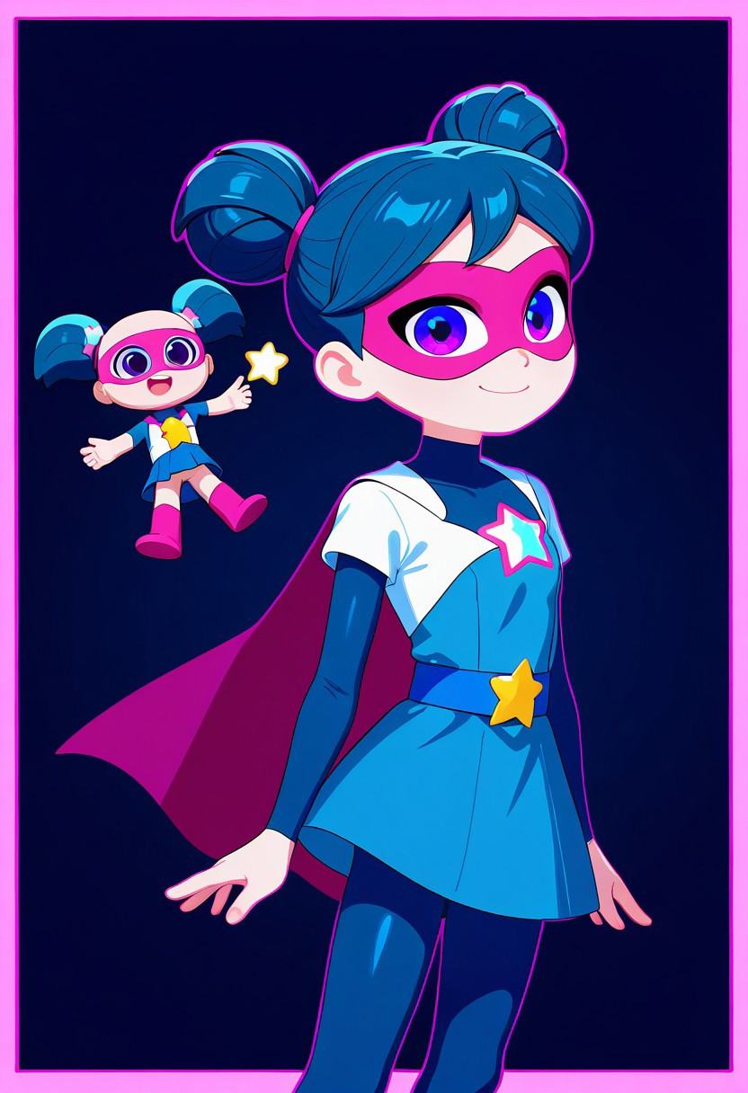 starbeam,  1girl,  superhero on Tensor.Art