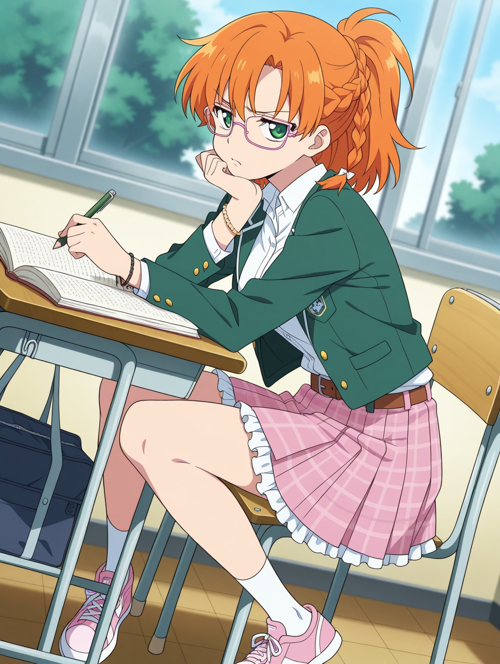 anime screenshot,  anime coloring,  medium breast on Tensor.Art