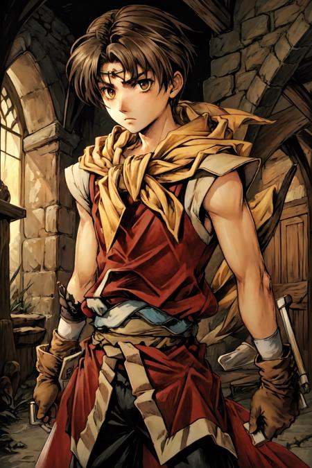 RiouSuikoden,  1boy,  solo on Tensor.Art