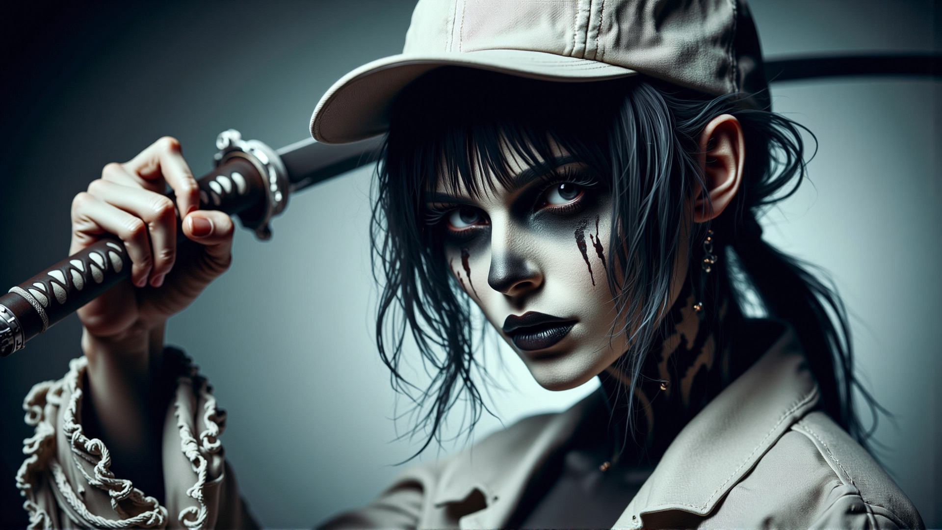 A stunning horror professional photography,  realistic photo of a dark cursed hatred macabre a highly detailed illustratio...