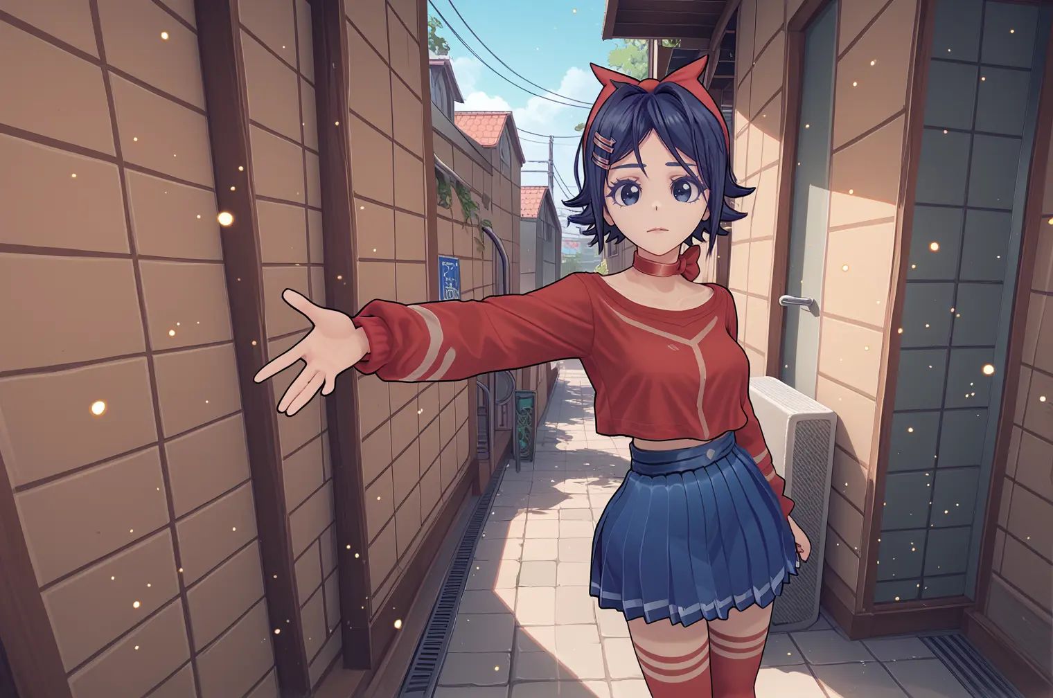 ShortHairMita,  hair bow,  short hair on Tensor.Art
