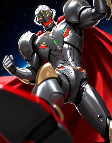 Ultron Infinity,  muscular,  robot on Tensor.Art