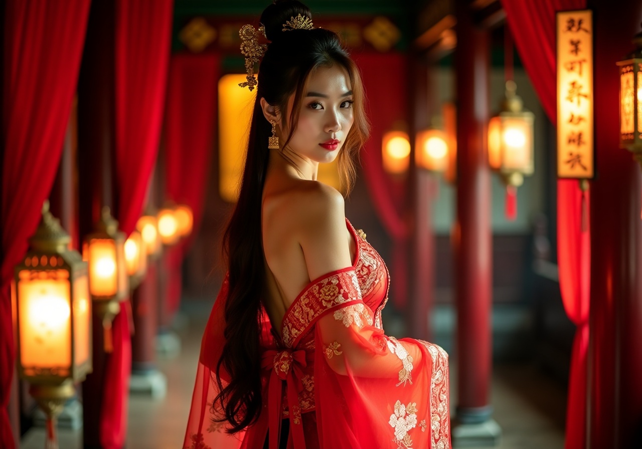 Award-winning photography captures the essence of ancient Oriental beauties posing in lavish Chinese palace settings. The...