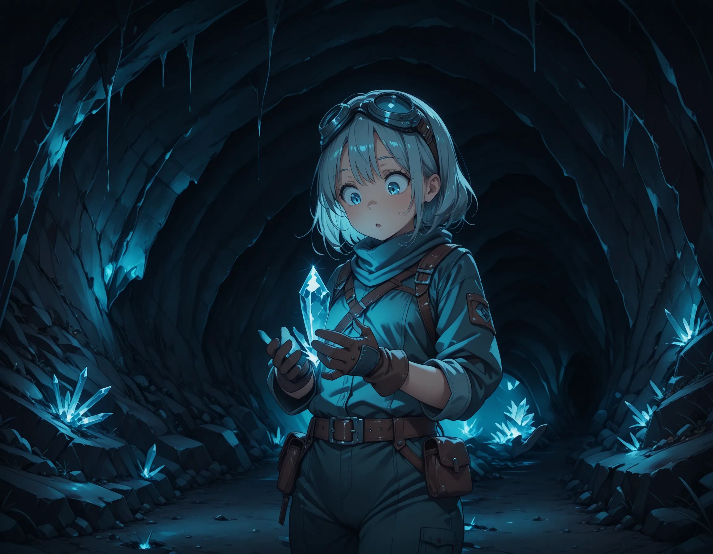 1girl,  surprised,  looking down on Tensor.Art