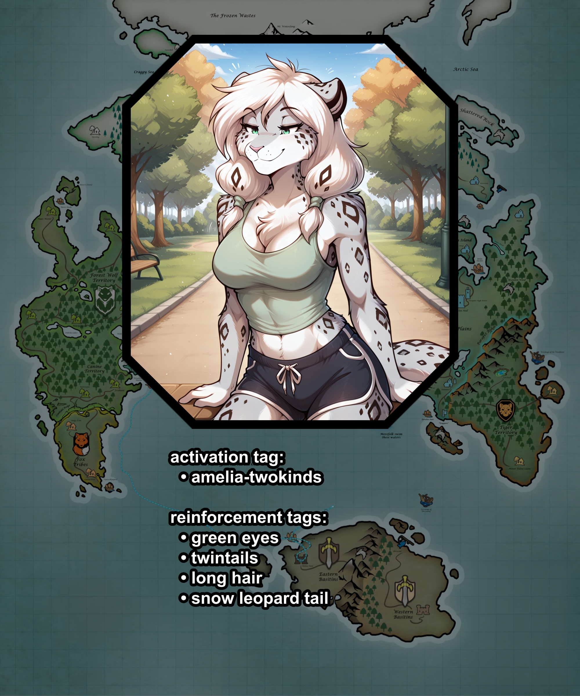 solo,  furry female anthro,  medium breasts on Tensor.Art