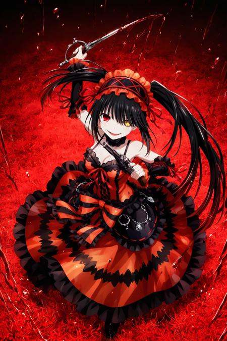 1girl,  tokisaki kurumi,  solo on Tensor.Art