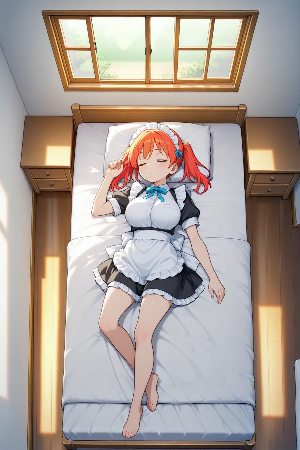 1girl,  on the bed,  sleeping on Tensor.Art
