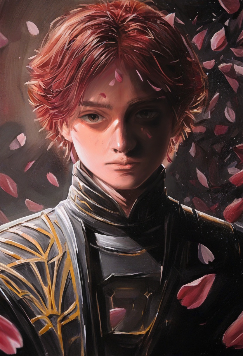 solo,  petals,  1boy on Tensor.Art