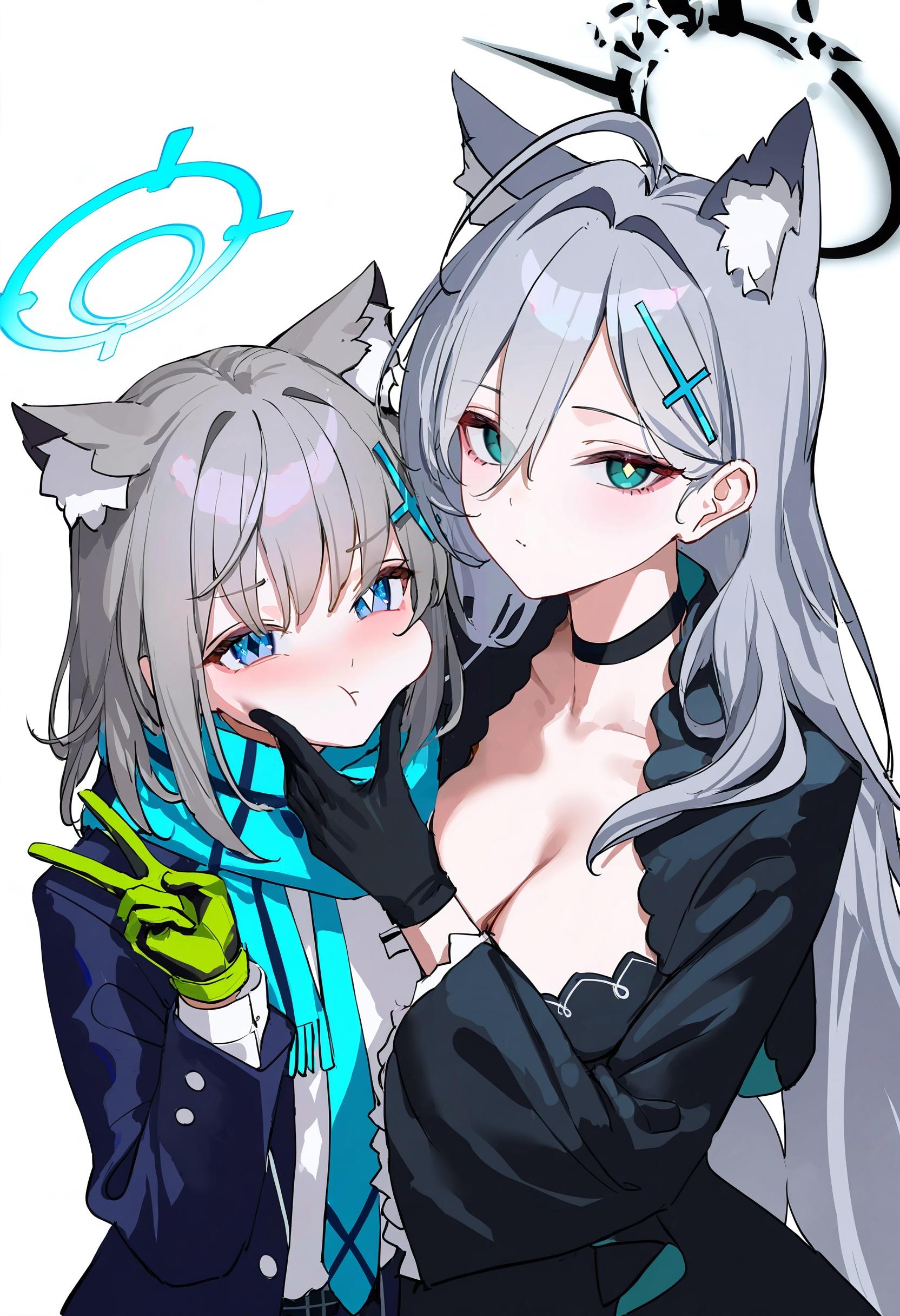 shiroko (blue archive),  multiple girls,  2girls on Tensor.Art