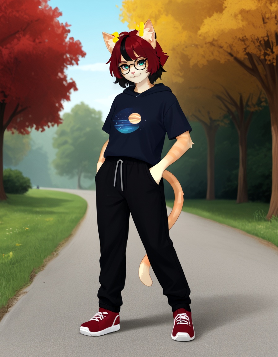 outdoors,  full body,  smile on Tensor.Art