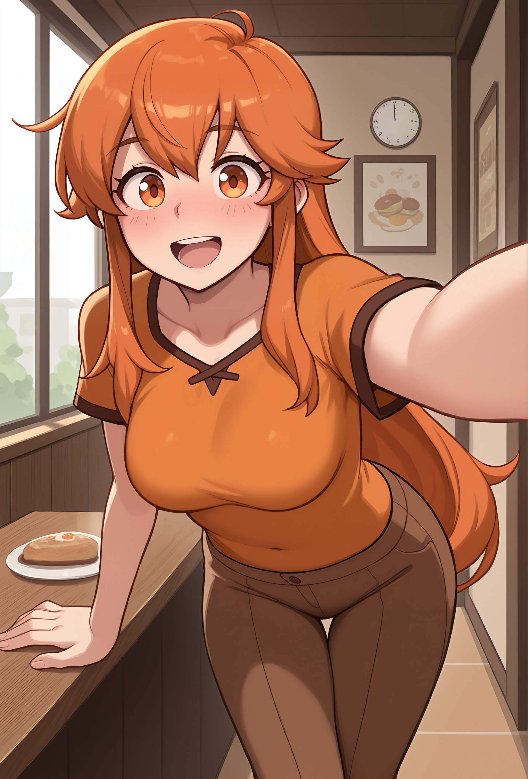 drstyle,  1girl,  orange hair on Tensor.Art
