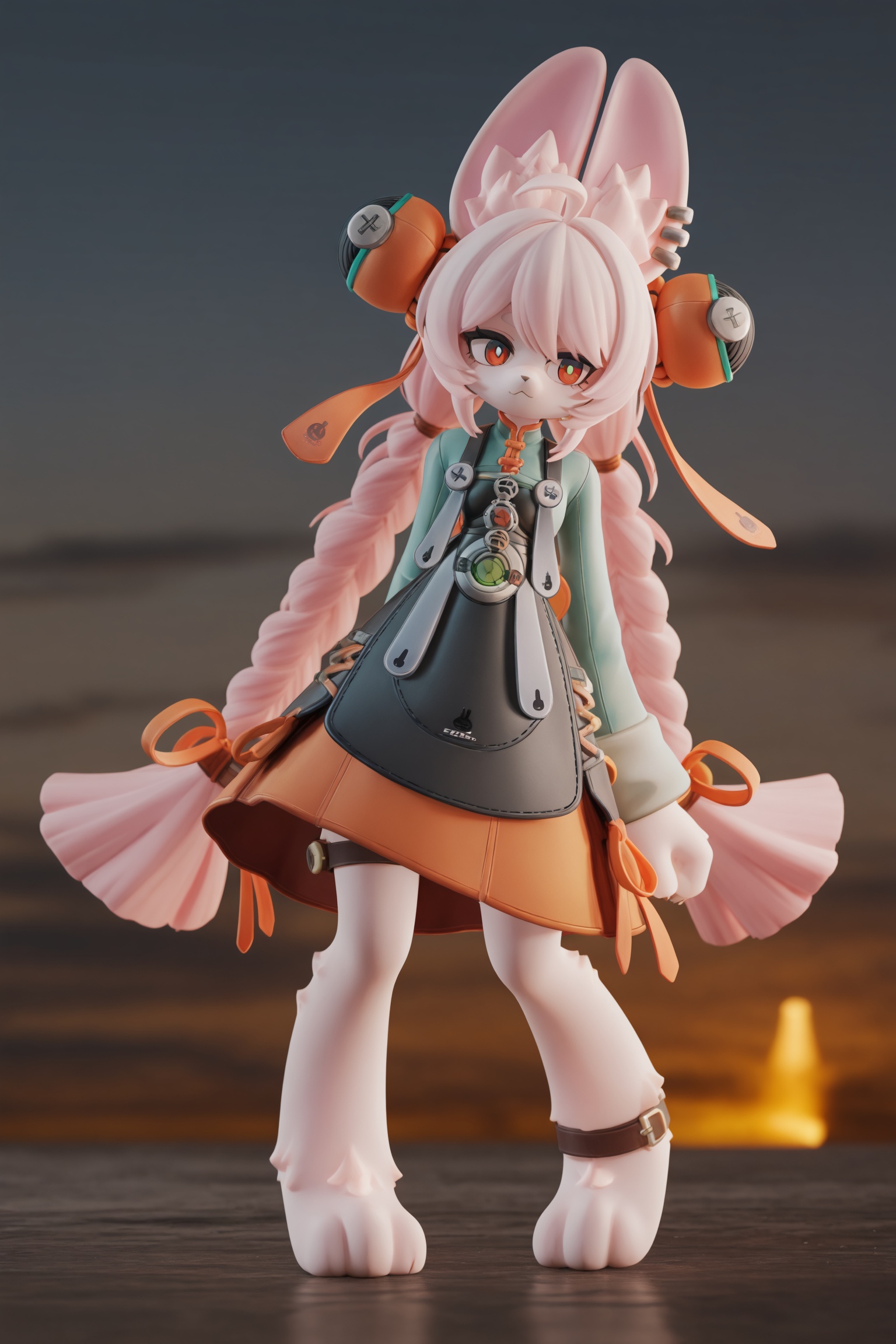 zhao (Zenless Zone Zero),  pink fur,  furry female on Tensor.Art