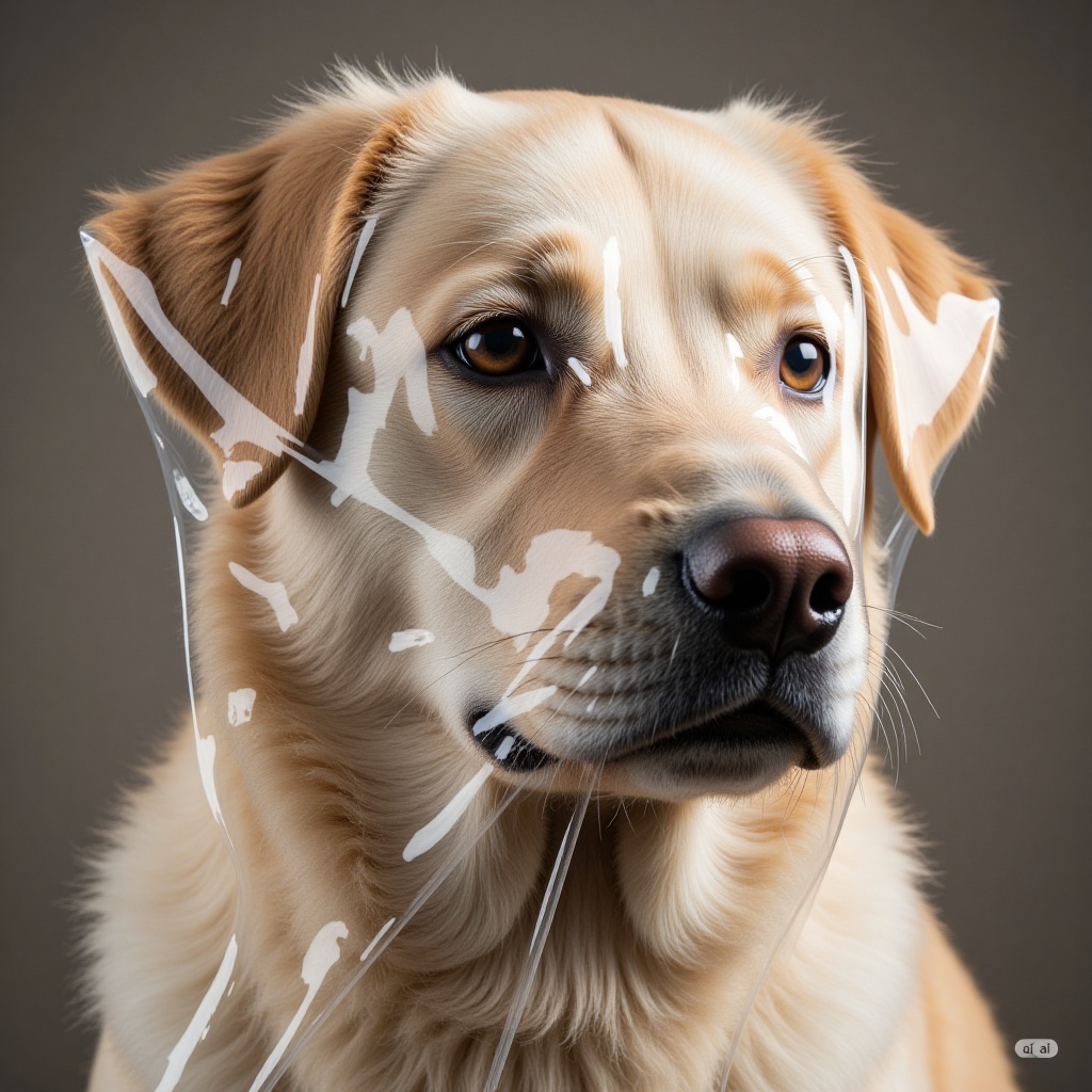 plastic_look_style,  a photo of a dog on Tensor.Art