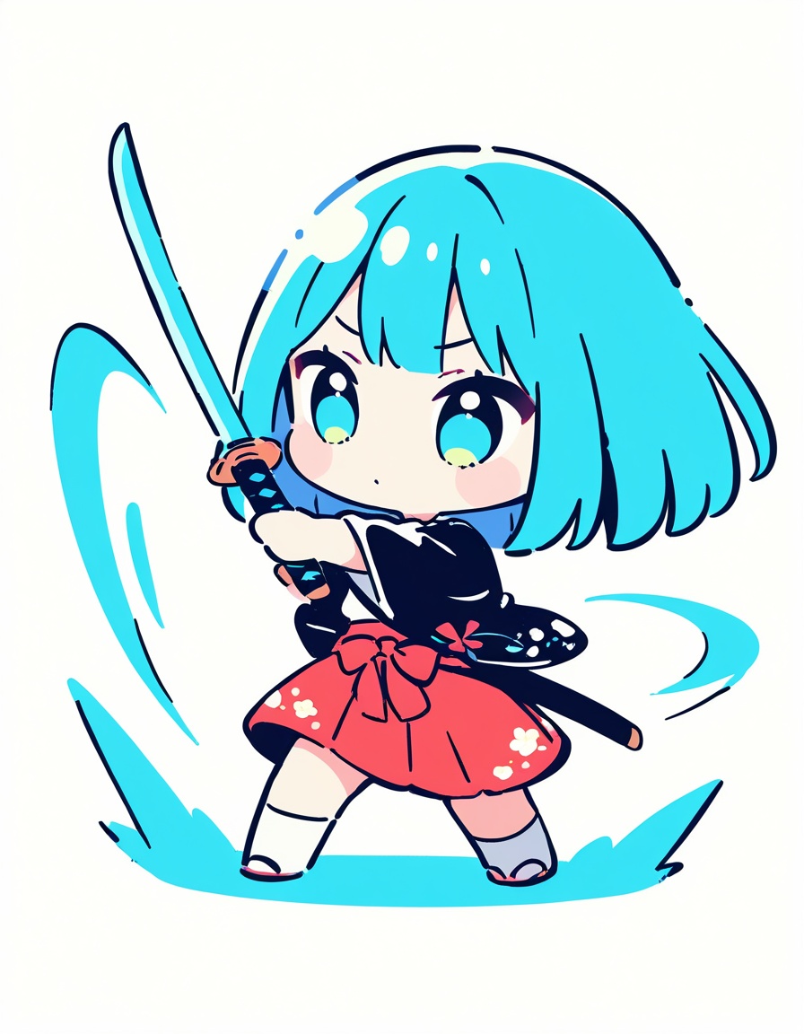 (chibi,  solo,  simple art on Tensor.Art