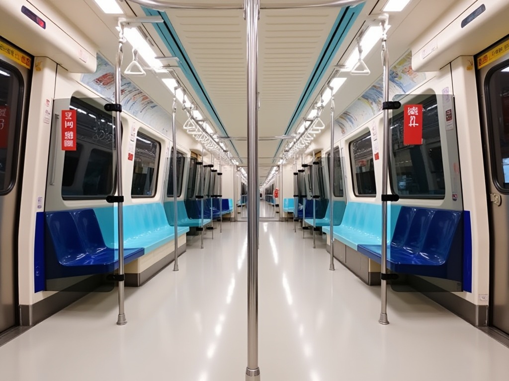 taipei mrt carriage,  taipei metro compartment,  taipei subway interior on Tensor.Art