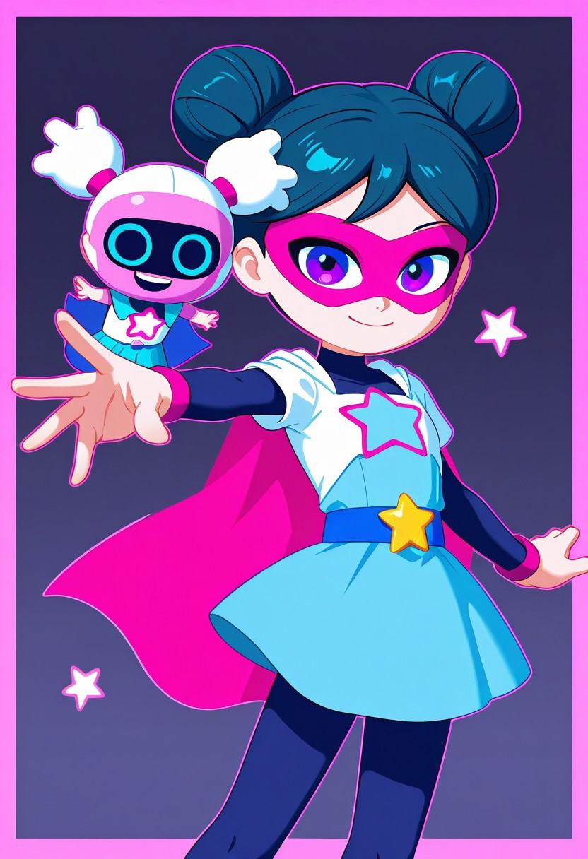 starbeam,  1girl,  superhero on Tensor.Art