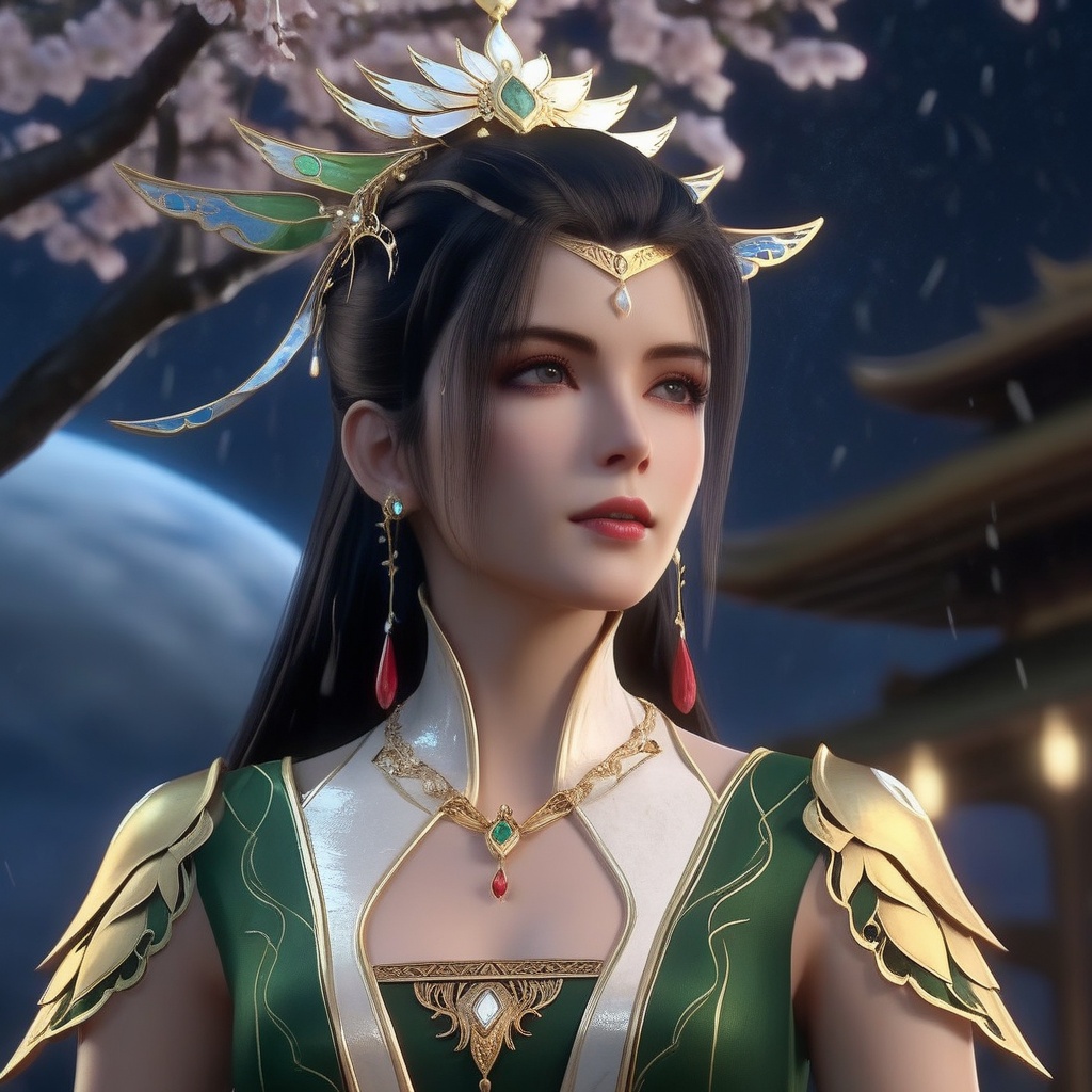 <lora:840-DA-XL-元龙-林秀:0.8>, (,1girl, ,best quality, ),, ,ultra detailed 8k cg,            cinematic lighting, cinematic bloom, (( , )),,  , unreal, science fiction,  luxury, jewelry, diamond, pearl, gem, sapphire, ruby, emerald, intricate detail, delicate pattern, charming, alluring, seductive, erotic, enchanting, hair ornament, necklace, earrings, bracelet, armlet,halo,masterpiece, (( , )),,  ,cherry blossoms,(((, night,night sky,,  ultra high res, (photorealistic:1.4), raw photo, 1girl, , rain, sweat, ,wet, )))(( , ))   (cleavage),,  (sit), ,