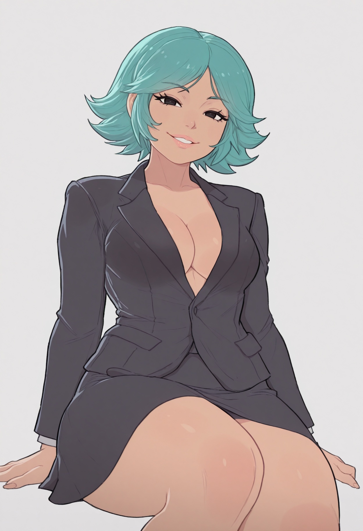 1girl,  solo,  cleavage on Tensor.Art