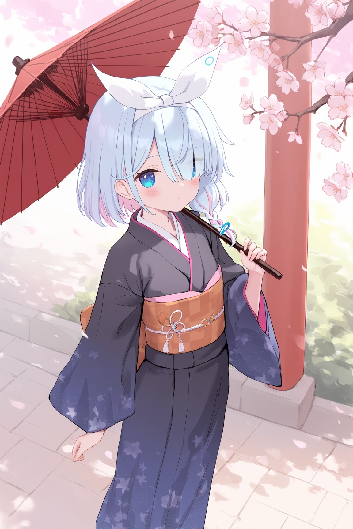azuuru,  japanese clothes,  gloves on Tensor.Art
