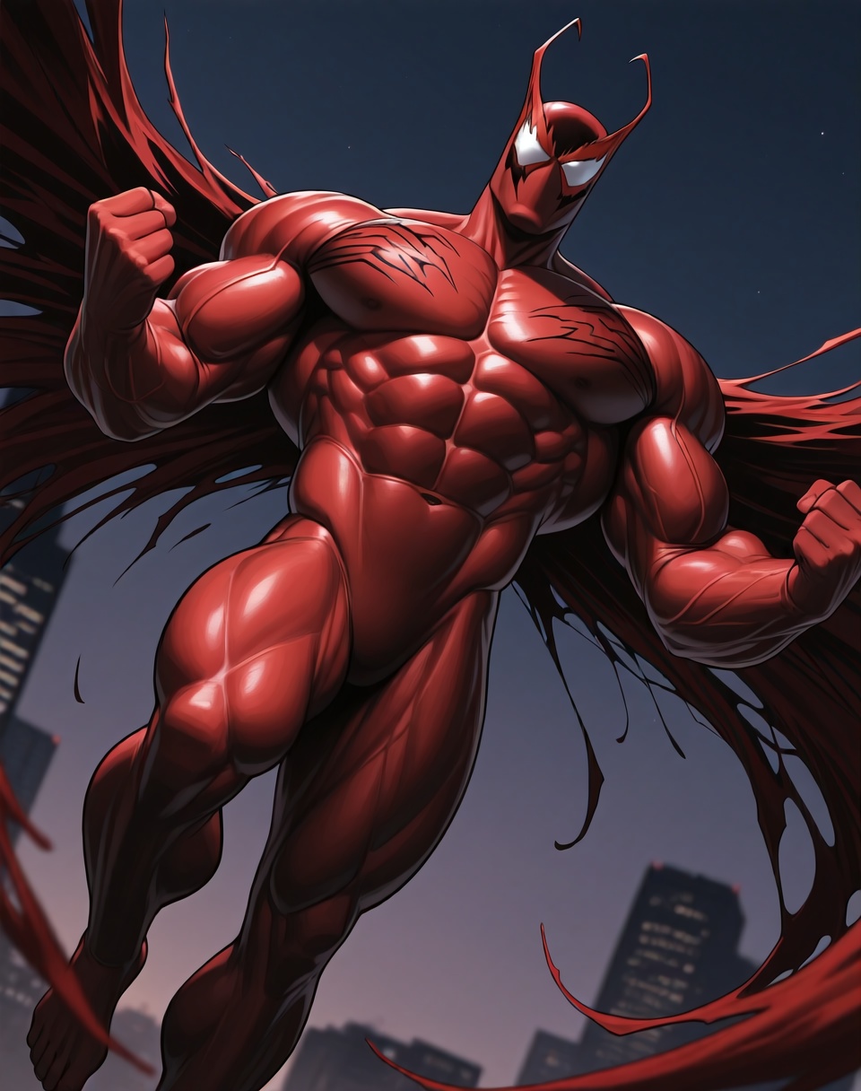 Hybrid,  muscular,  symbiote on Tensor.Art
