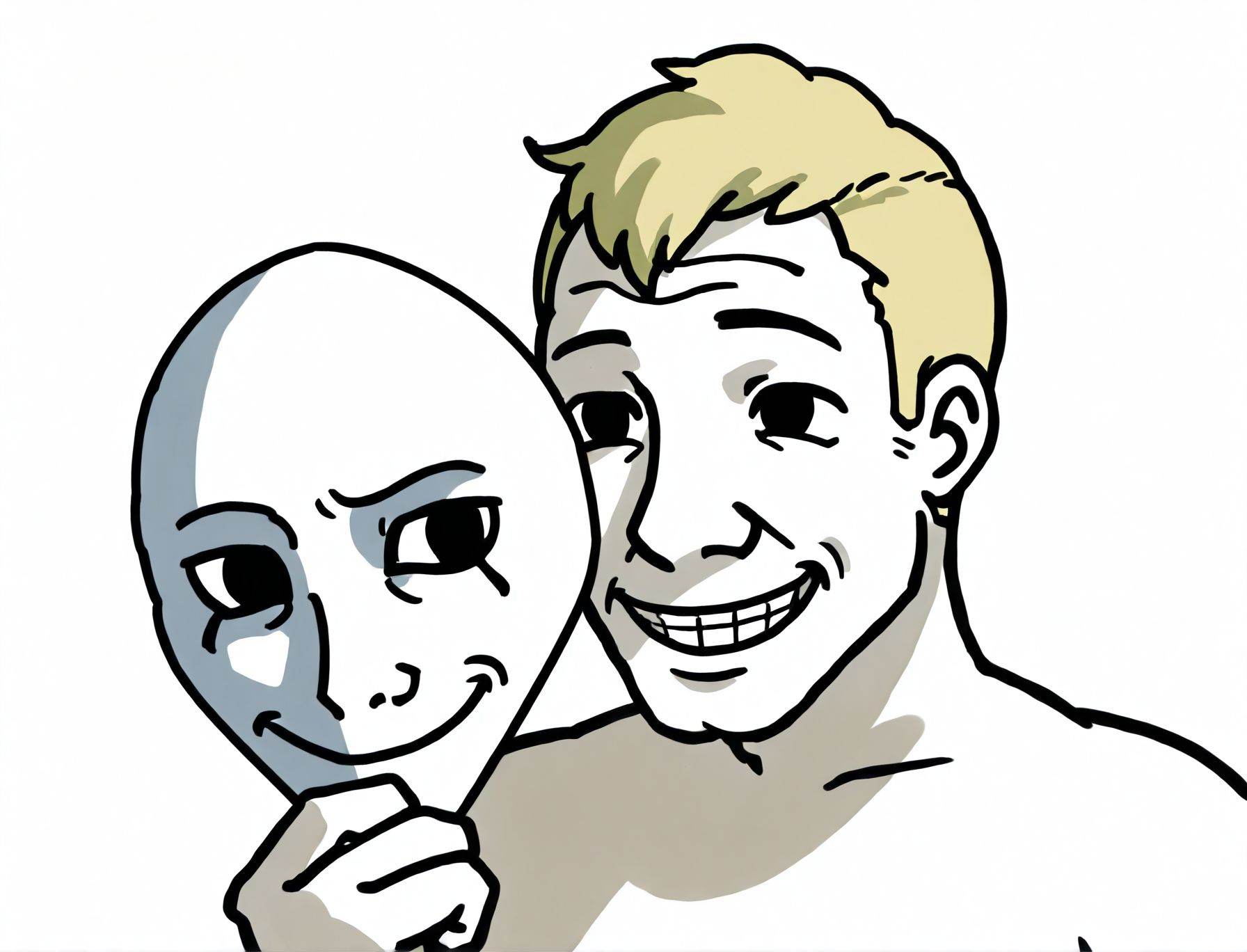 toon \(style\),  2d,  Wojak style on Tensor.Art