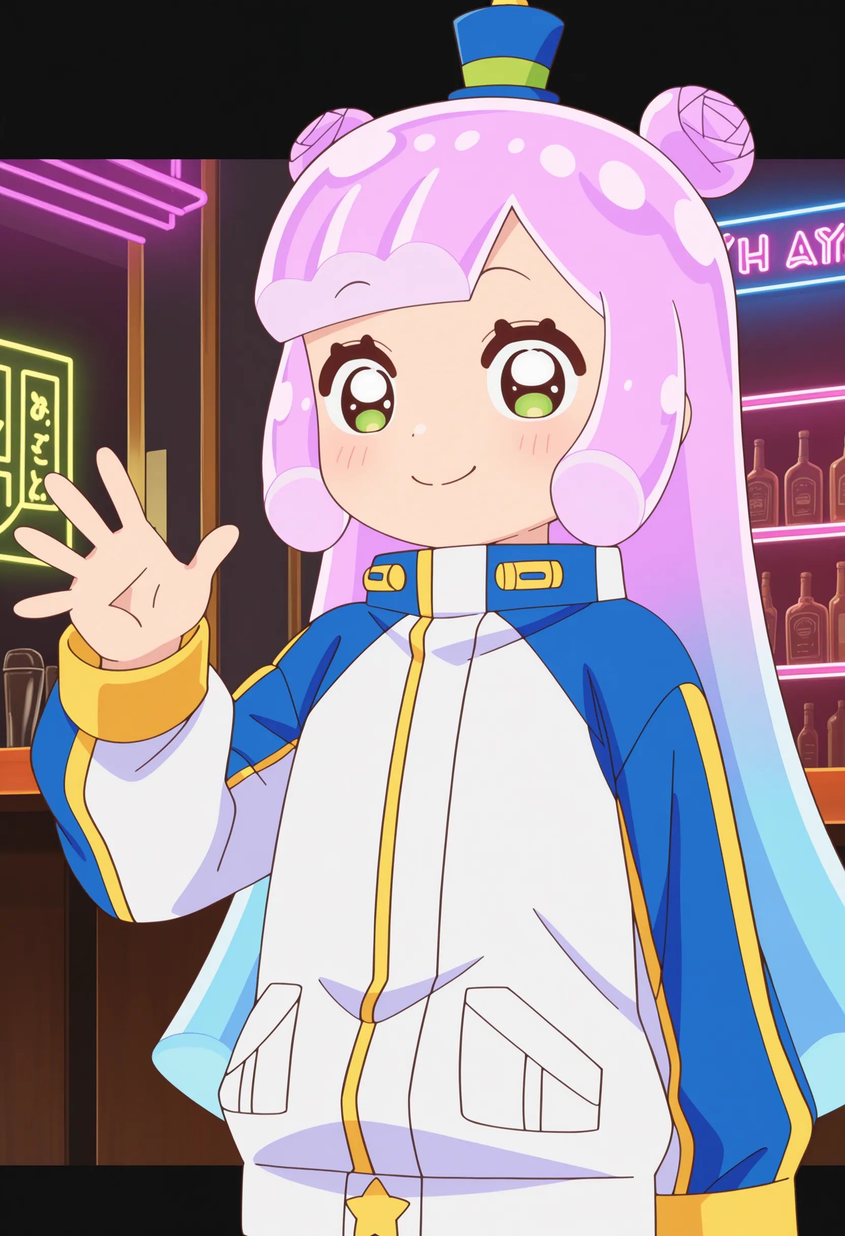 1girl,  puniru \(puniru wa kawaii slime\),  pink hair on Tensor.Art