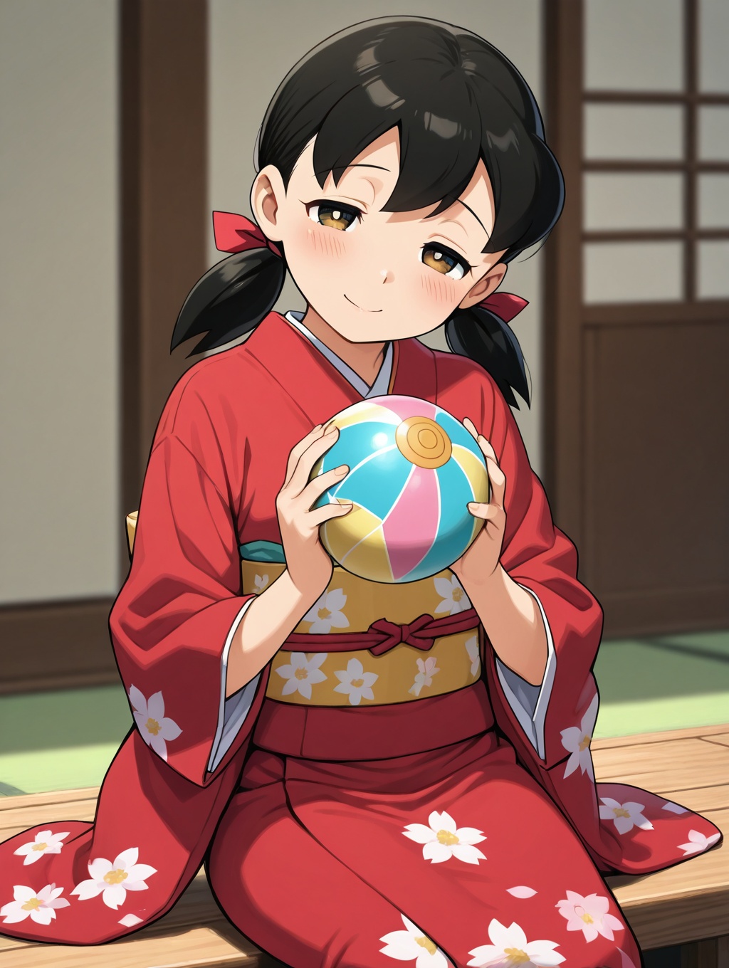 minamoto shizuka,  1girl,  japanese clothes on Tensor.Art