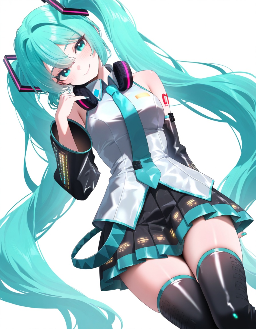 1girl,  hatsune miku,  looking at viewer on Tensor.Art