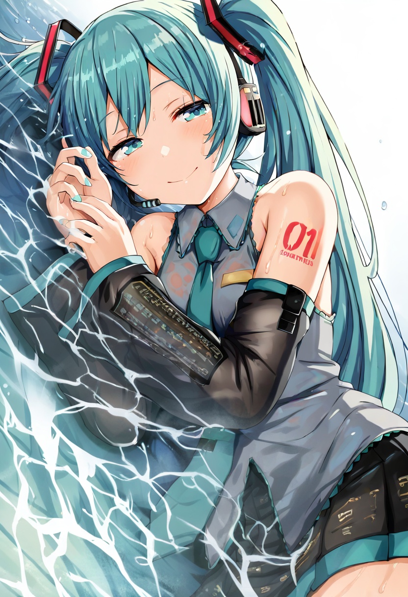 1girl,  hatsune miku,  vocaloid on Tensor.Art