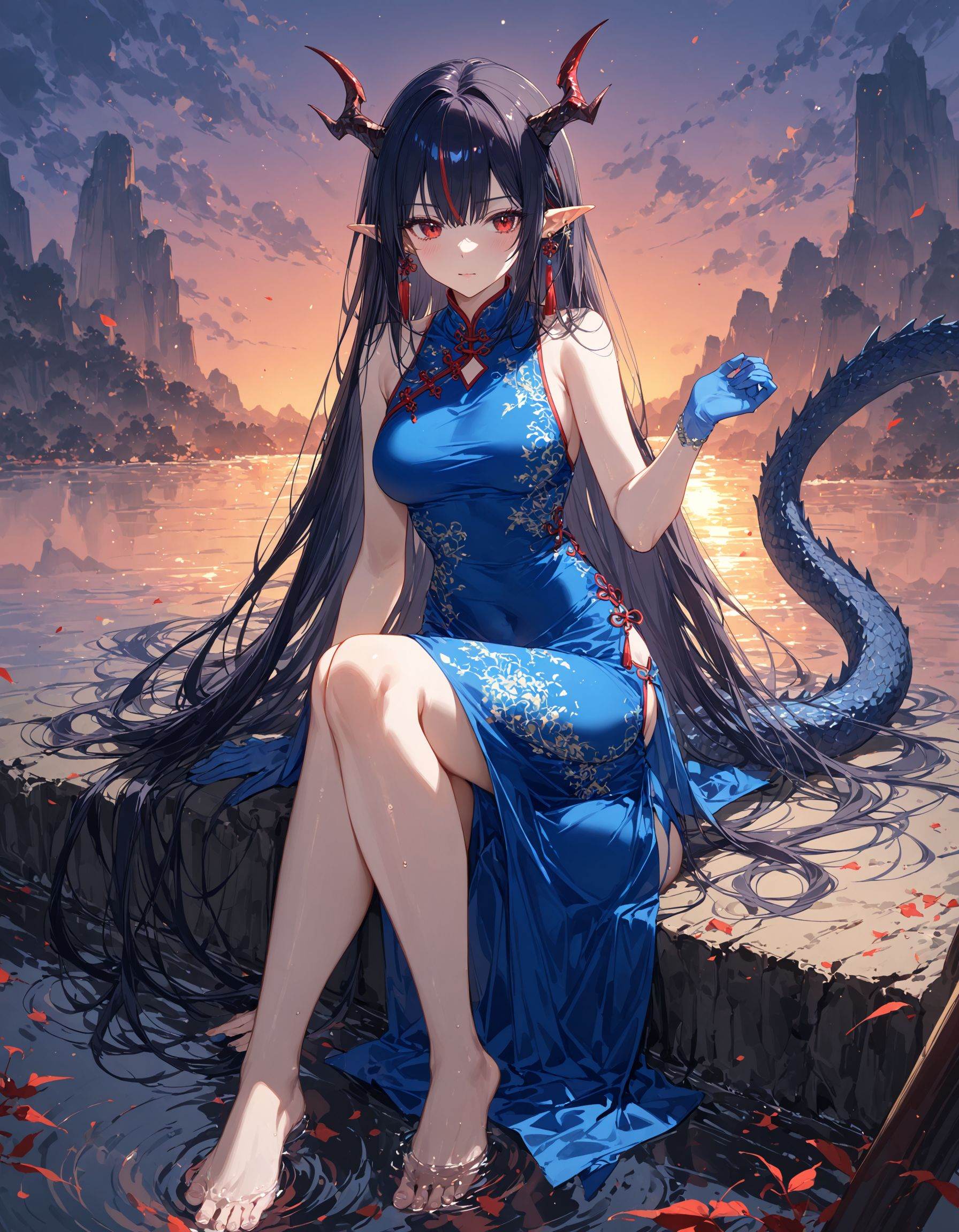 1girl,  solo,  long hair on Tensor.Art