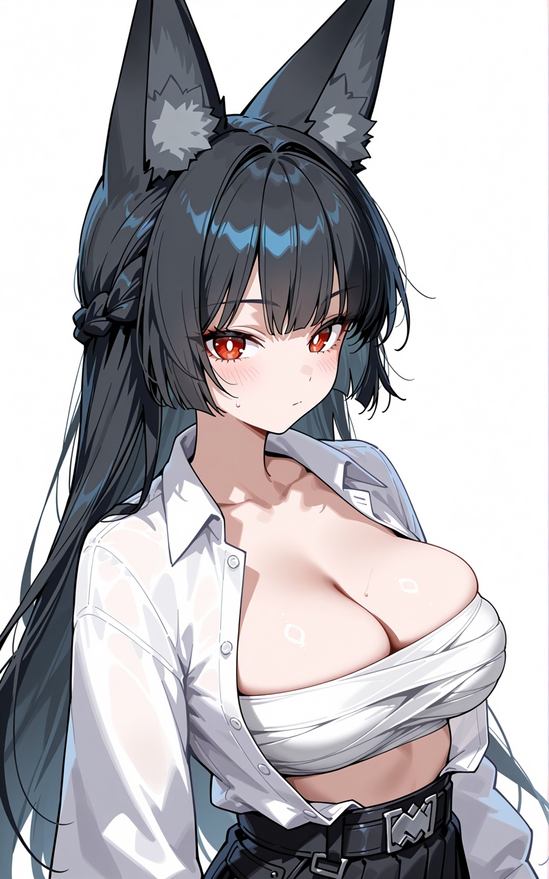 (Miyabi Hoshimi\(zenless zone zero\):0.5),  1girl,  breasts on Tensor.Art
