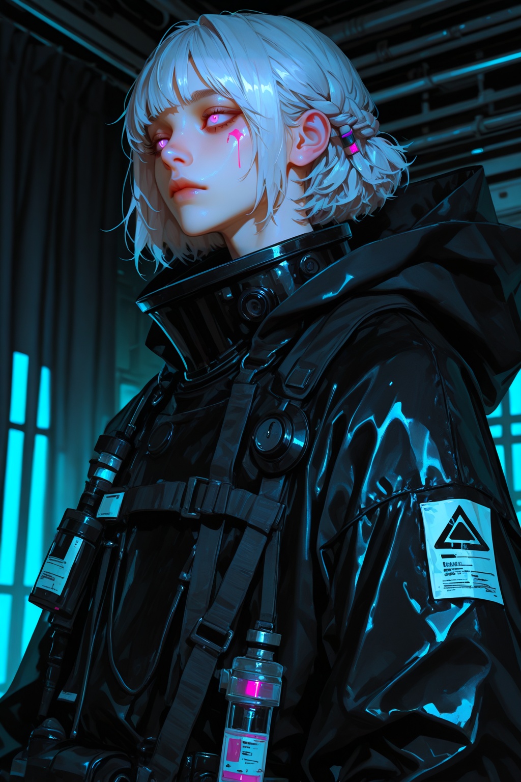slim,  solo_male,  silver hair on Tensor.Art